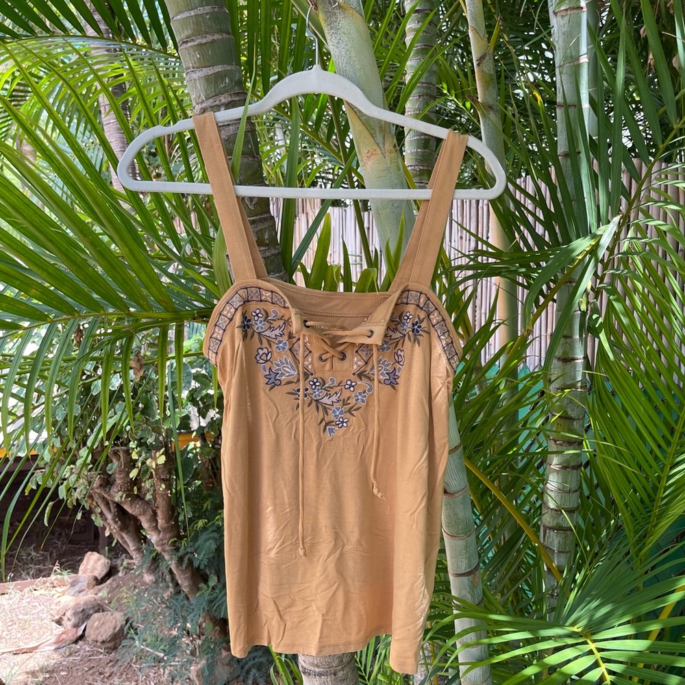 AE Floral Embroidery Tank